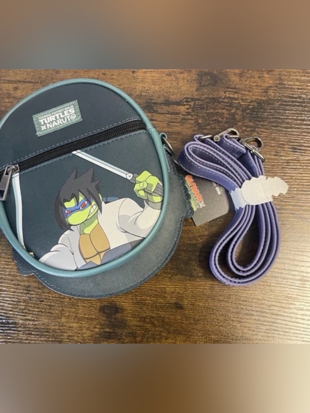 Teenage Mutant Ninja Turtles Round Crossbody Bag - Purple/Teal